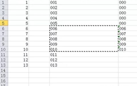 excel表格如何在中数字前面加上0
