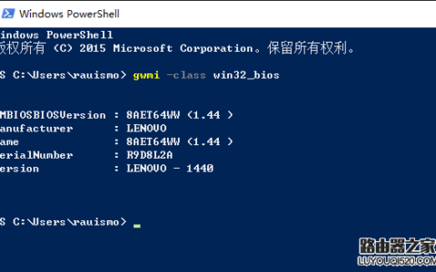 ThinkPad笔记本如何通过Powershell查询主机序列号