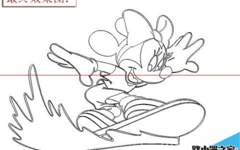 ps怎么快速把卡通图片变成线条图？