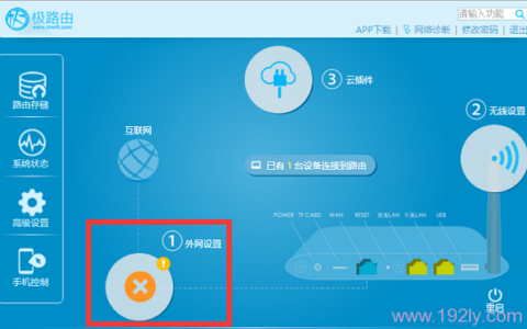 极路由设置失败
