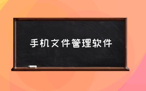 手机文件管理软件 手机系统文件管理器怎么查？