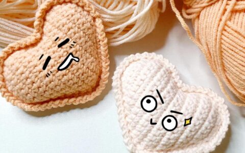 钩针立体爱心❤️文字教程