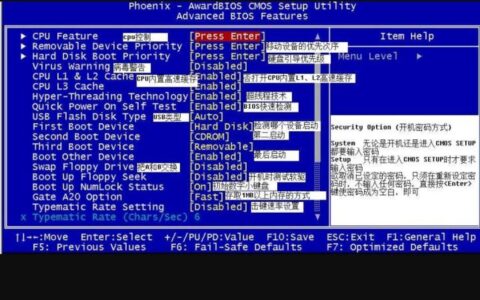 史上最全电脑主板BIOS中英文对照及解读(BIOS中英文对照)