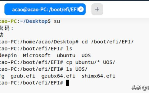Deepin升级开机进入grub> 解决办法