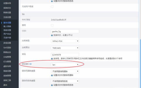 高恪固件无线设置中基本设置(高恪固件怎么设置)