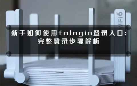 新手如何使用falogin登录入口：完整登录步骤解析