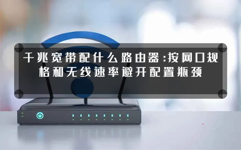 千兆宽带配什么路由器:按网口规格和无线速率避开配置瓶颈