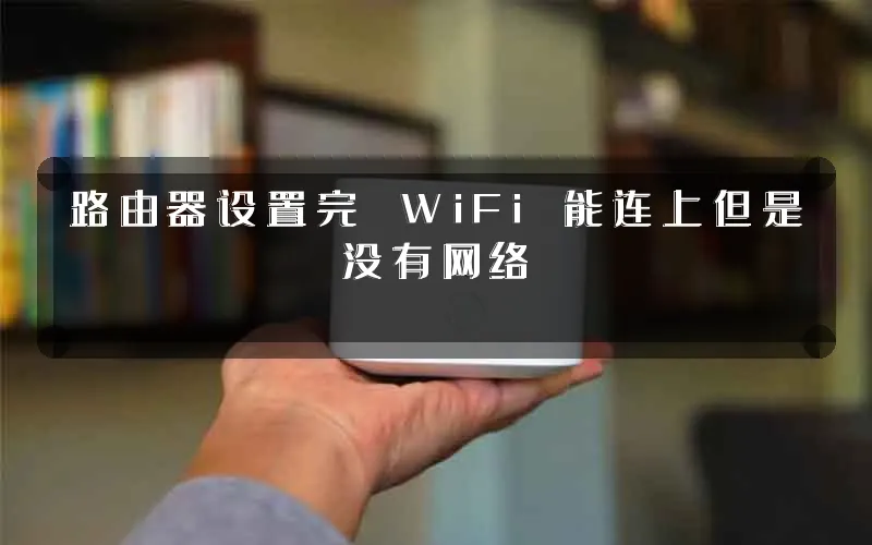 路由器设置完 WiFi 能连上但是没有网络