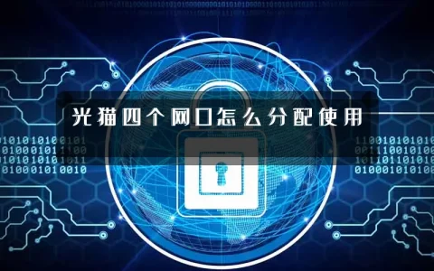 光猫四个网口怎么分配使用